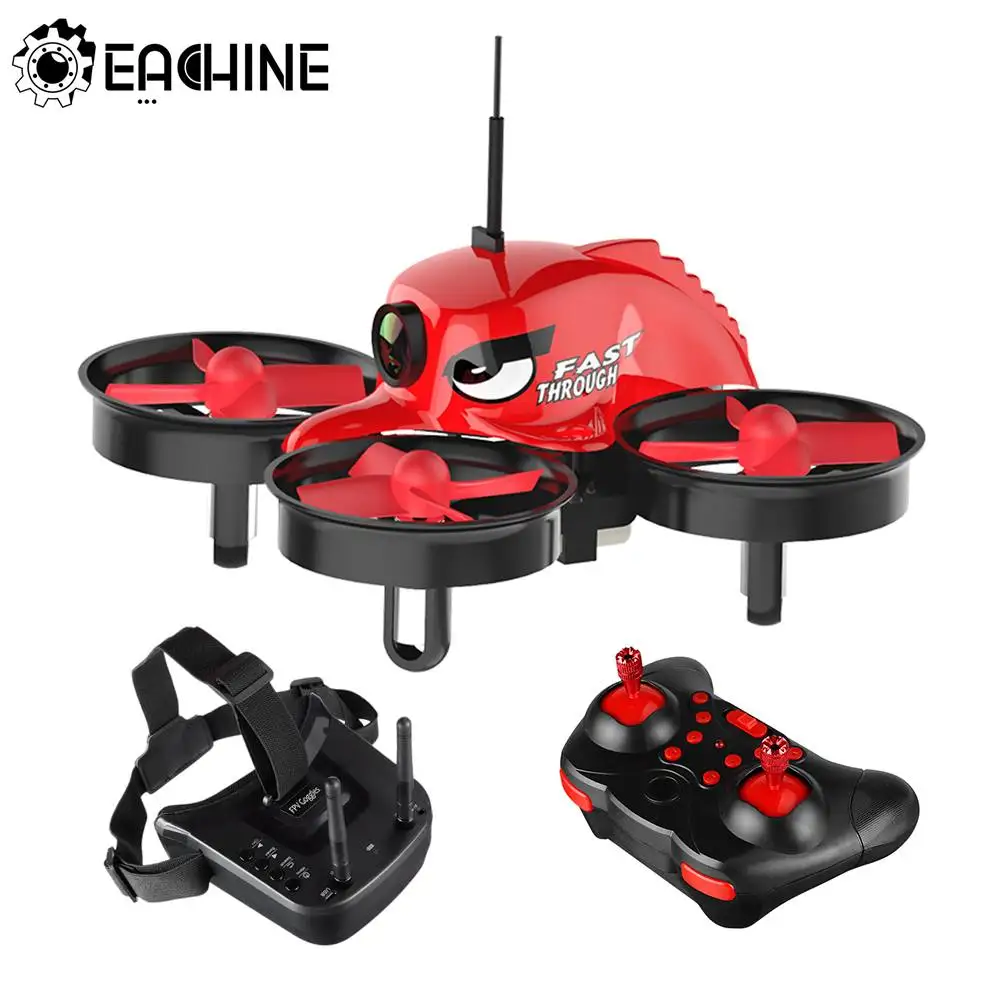 Eachine E013 микро FPV RC Дрон Квадрокоптер с 5,8G 1000TVL 40CH камера VR006 VR-006 3-дюймовые очки - изображение