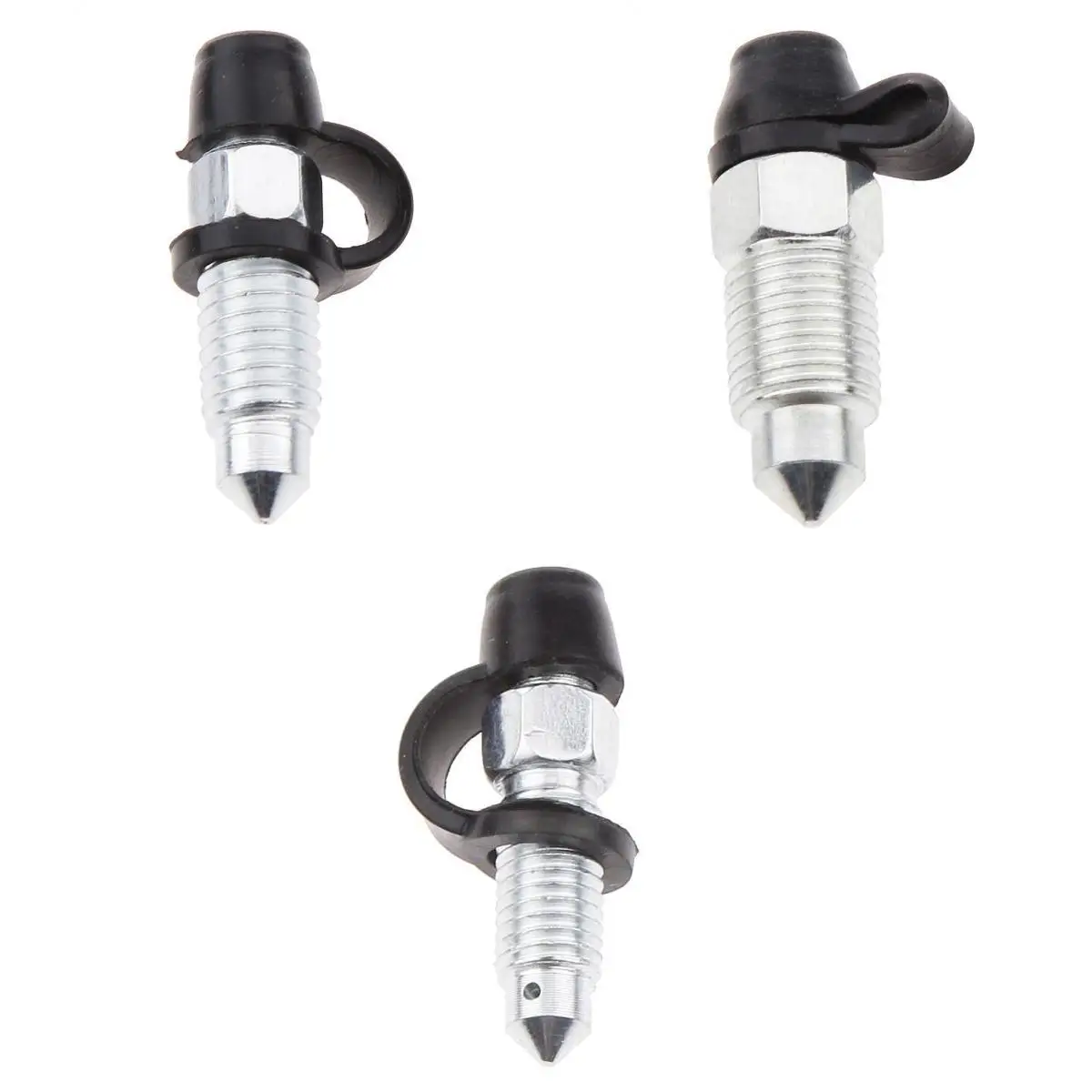 3 x Steel Brake Caliper M8 M10 M7 Bleed Screw Nipple for Motorcycle