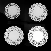 4 55 56 57 5inch white round lace paper doilies doyleys vintage coasters placemat craft wedding table decor flower gift wrap