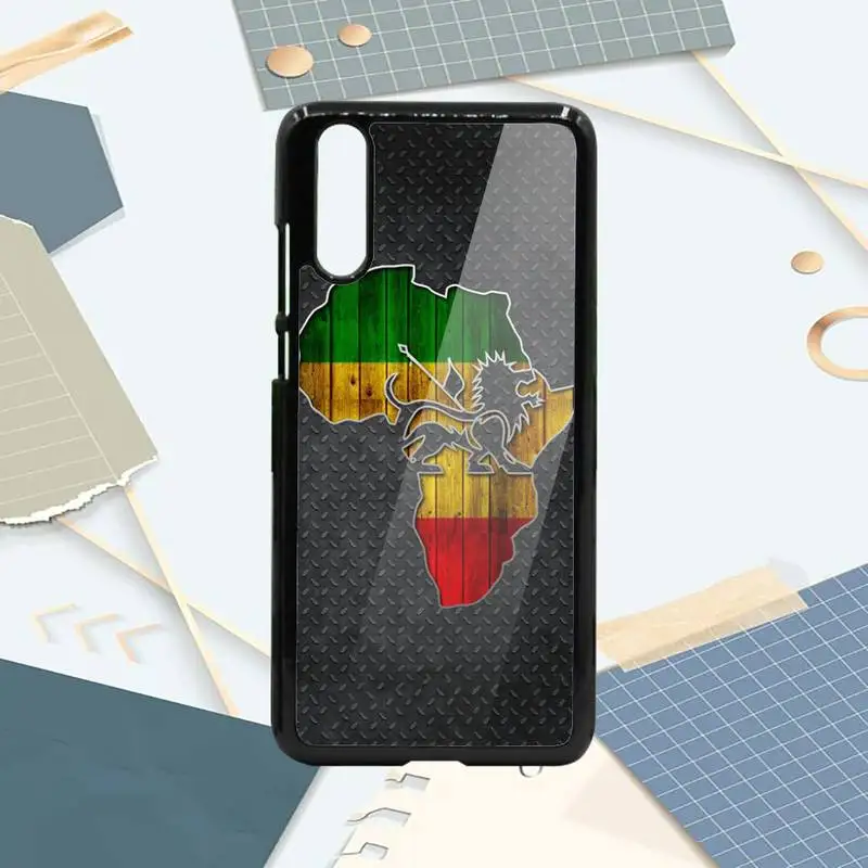 

Africa Map Geography Painted Phone Cases PC For Samsung galaxy S note 8 9 20 10 e lite2019 plus pro ultra