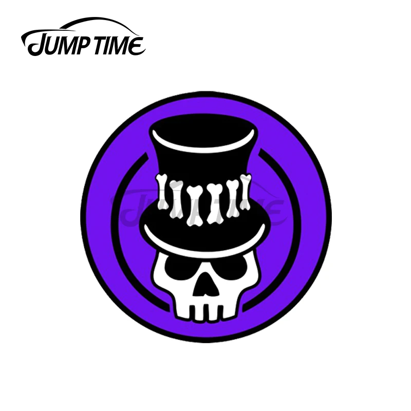 Наклейка Jump Time 13 x 13 см для автомобиля, холодильника, мотоцикла и др., с изображением черепа из игры Voodoo Pantheon Smite в стиле персональной мультяшной декорации.