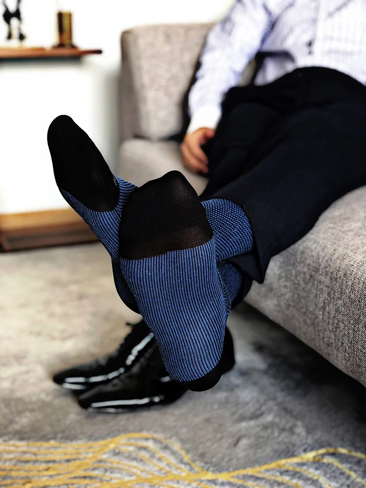 Носки трубы мужские деловые пикантные уличная одежда рабочее место высокого