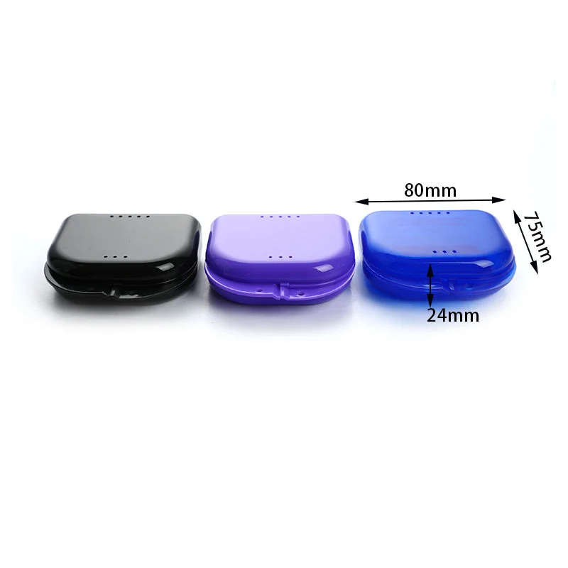 

Multi Color Tooth Retainer Box Braces Container Mouthguard Guard Denture Storage Case Cleaner Organizer Case Cleaner Accessories