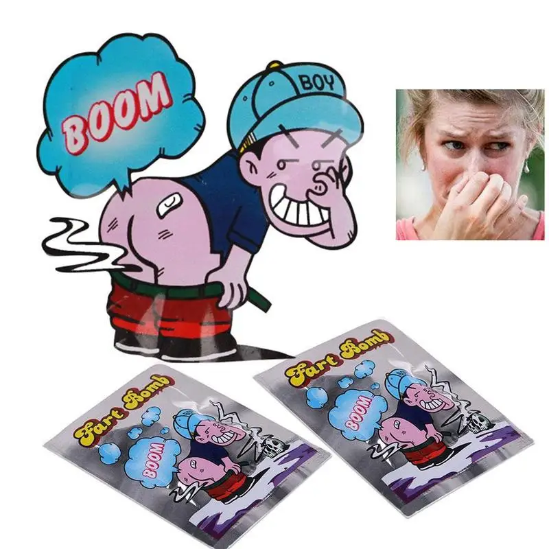 

1 Pack Funny Fart Bomb Bags Novelty Fart Bomb Bags Smelly Safety Package Non-Toxic Trick Jokes and Toys S5E0