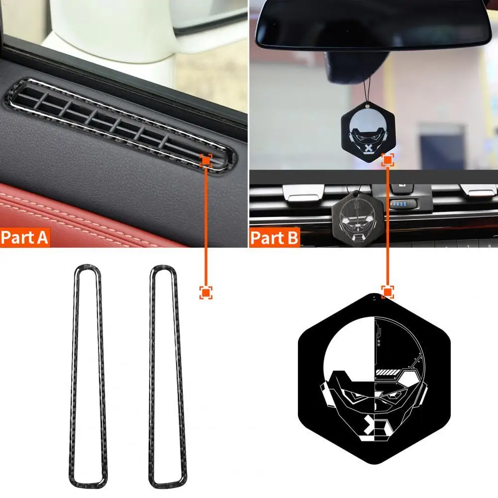 

2 шт. воздушный наклейка на розетку Анти-Царапины износостойкая углеродного волокна окна автомобиля Air наклейка на розетку для Nissan GTR R35 2008-2016