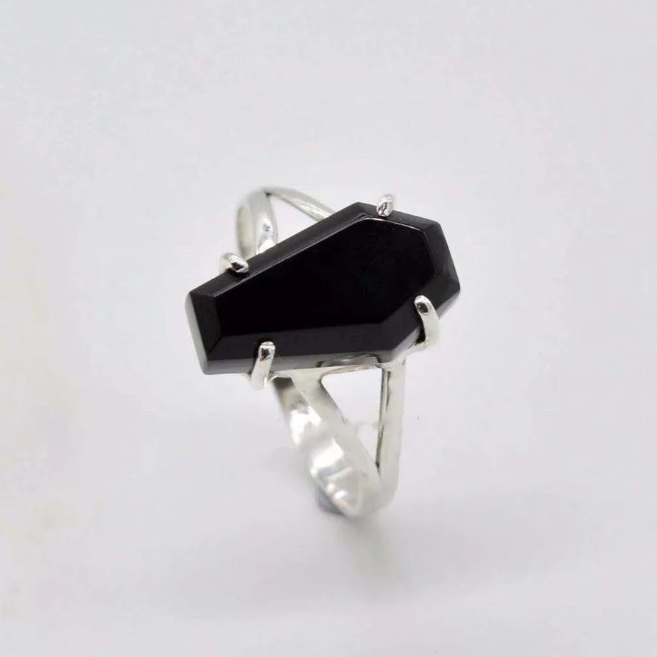 

Черные кольца CSJA с имитацией циркония, мужские кольца Goth, элегантное кольцо для женщин в стиле хип-хоп, винтажные 2022, вечерние ювелирные изде...