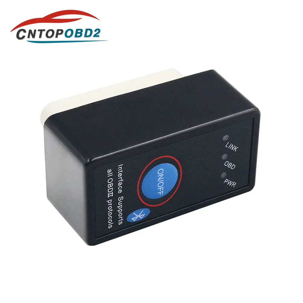 Диагностический прибор OBD2 ELM327 V2.1 Bluetooth ELM 327 с выключателем питания многоязычный