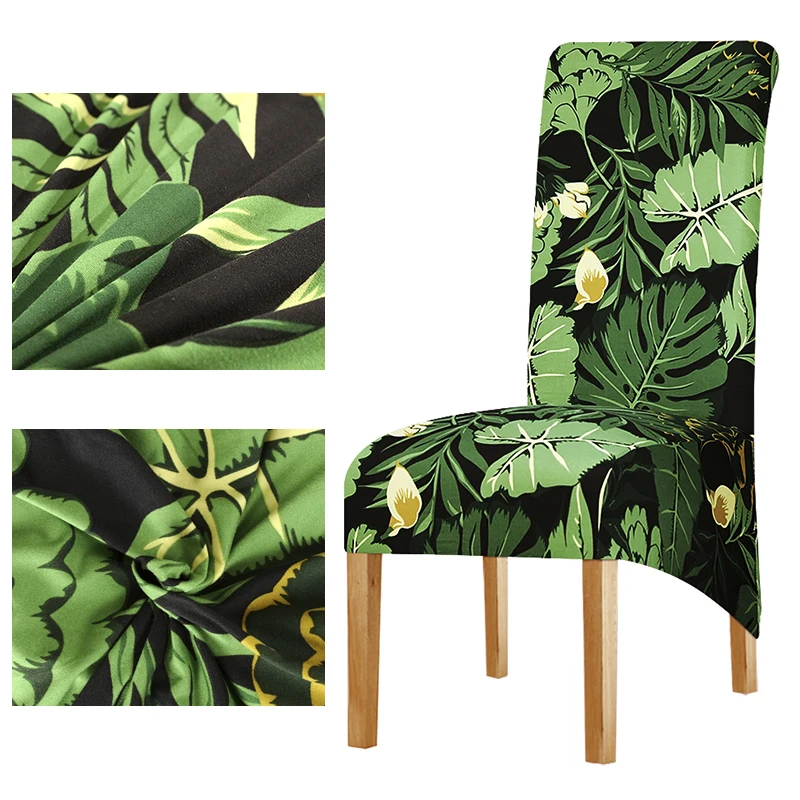 Чехол на стул с длинной спинкой и принтом в европейском стиле|Чехлы стулья| |