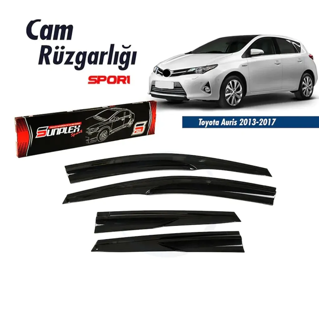 Козырек от дождя и ветра для Toyota Auris аксессуары 2013 2014 2015 2016 2017 черное пианино 4