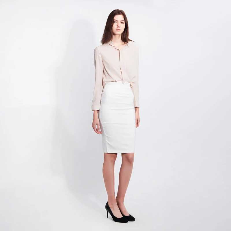 

Korean Version Slim Elegant Women White Sexy High waist Bag Hip Skirt Ladies Fashion High Waist Bow Skirt moda feminina faldas