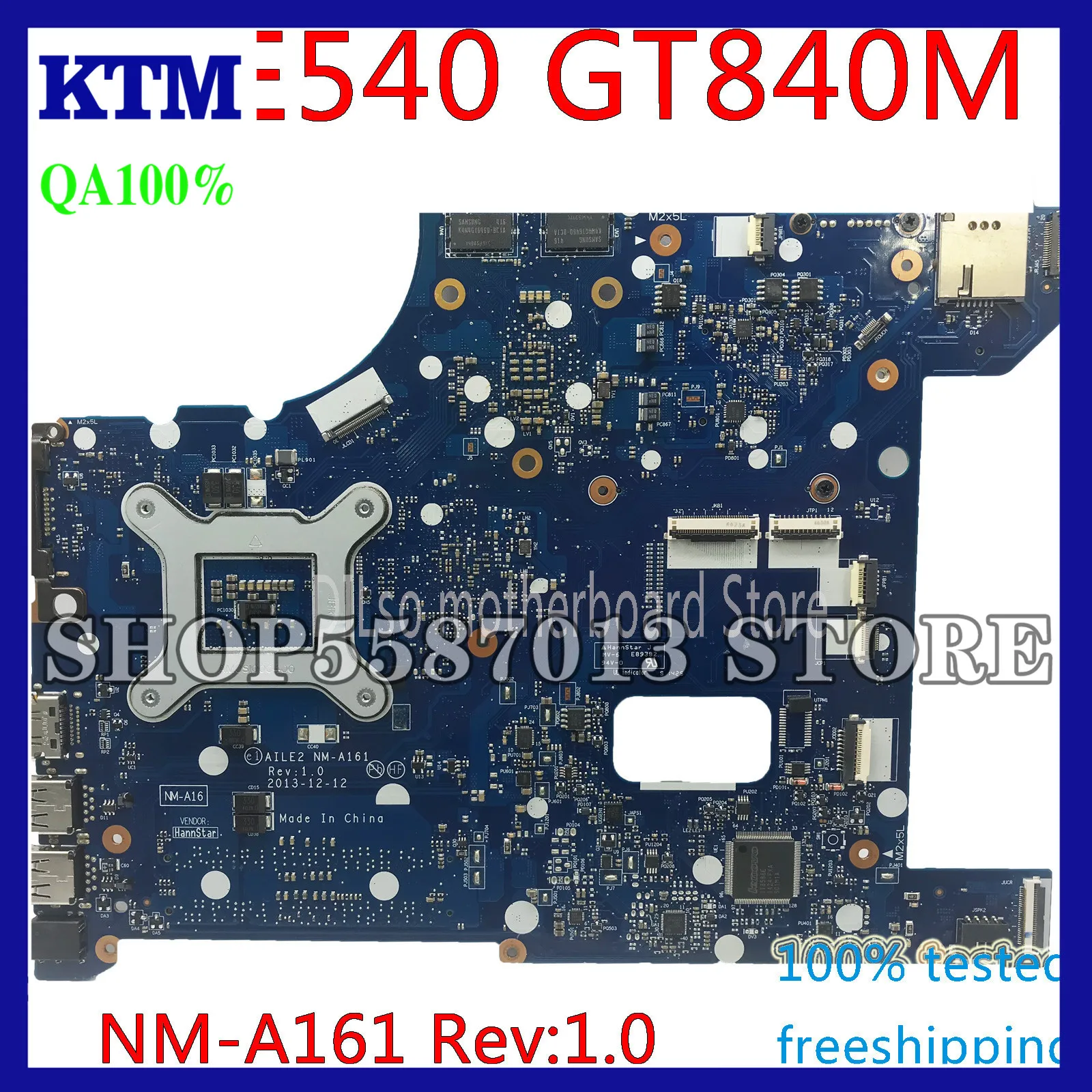 

KEFU NM-A161 04X4786 04X5927 04X5928 for Lenovo ThinkPad E540 notebook motherboard PGA947 GT840M 2G HM87 DDR3 100% test work