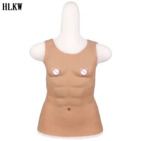 top grade adults realistic fake muscle belly macho realistic silicone artificial simulation muscle man skin up body
