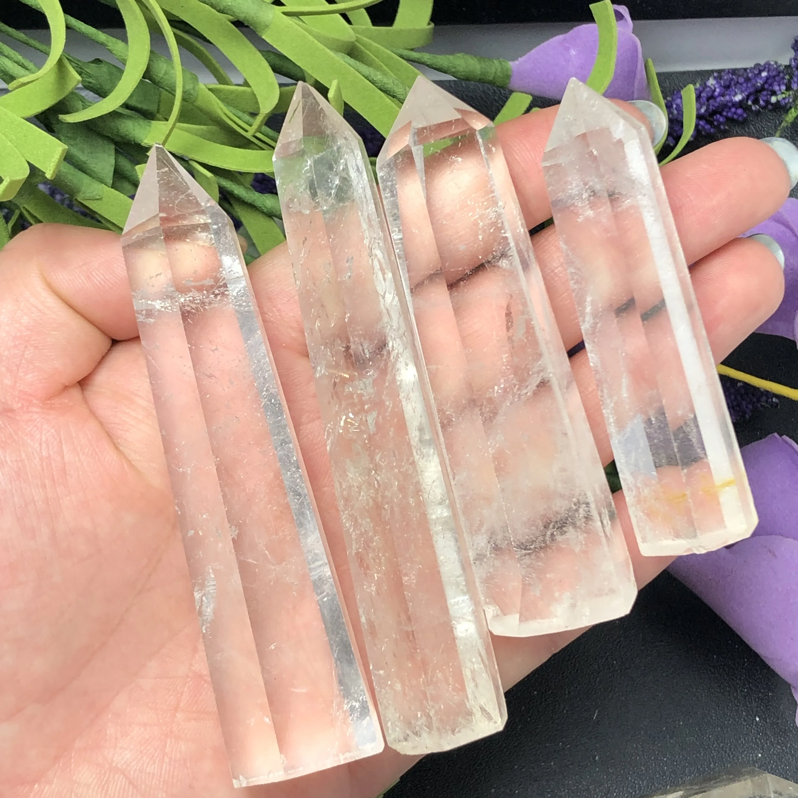 

Smelting stone white clear quartz stones and crystals wand point for sale