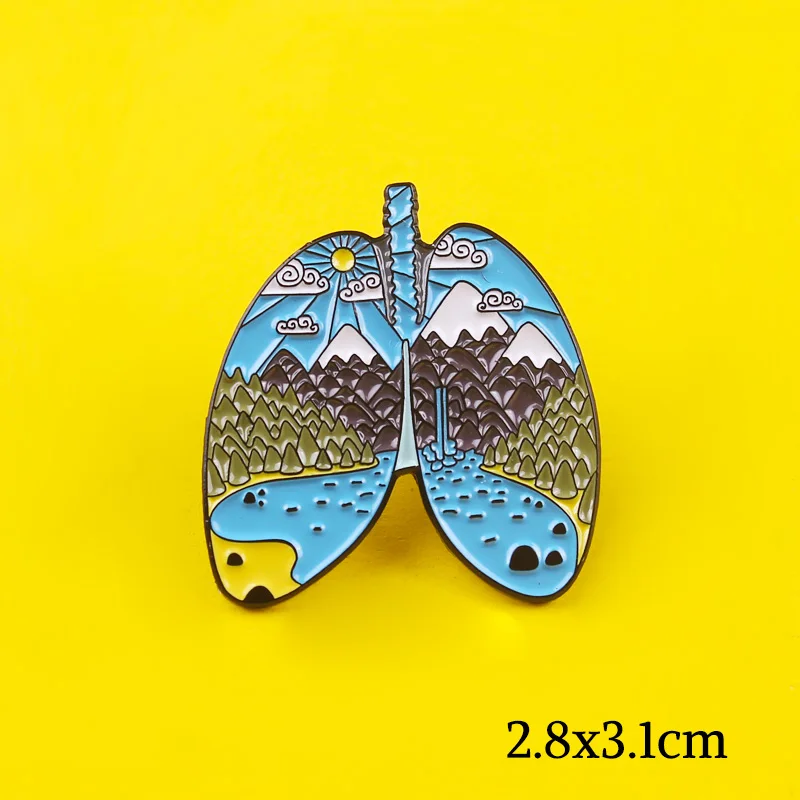 Горный эмали штырь приключений на открытом воздухе нашивки рюкзаке природные