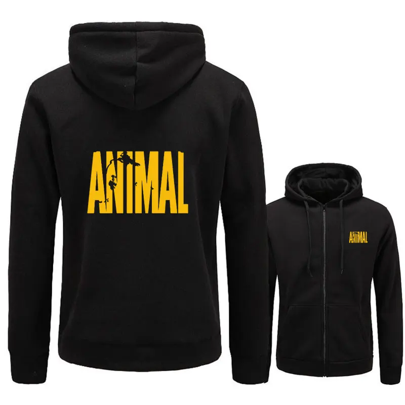 Толстовки мужские 2020 осень зима Musclefitting Бодибилдинг животное фитнес Толстовка