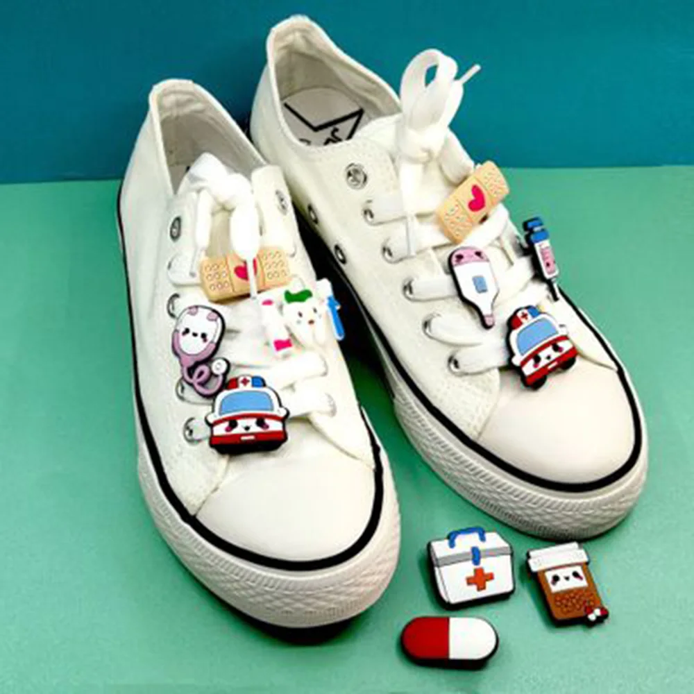 

1 Pc Pvc Medical Supplies Charms Cute Stethoscope Syringe Shoe Buckle Shoe Accesory Sandals Shoes Decoration Shoe Lace