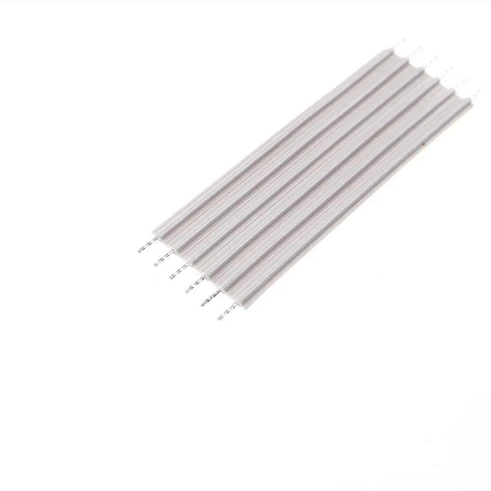Плоский кабель 26 AWG UL2651, 50 шт., 6-контактный, с шагом 2,54 мм, Длина припоя 50, 60, 80, 100, 150, 200, 300 мм, 300 В, 105 градусов 7x0,2 TC (art.: 3920b626df7cd) - 3920b626df7cd