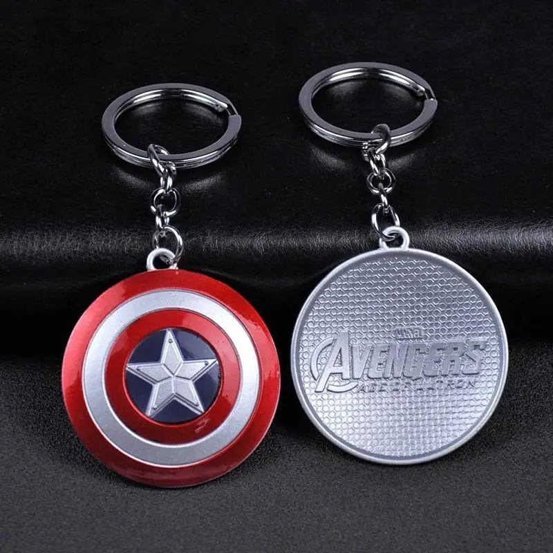 Marvel Мстители Капитан Америка щит цепочка для ключей из сплава брелок