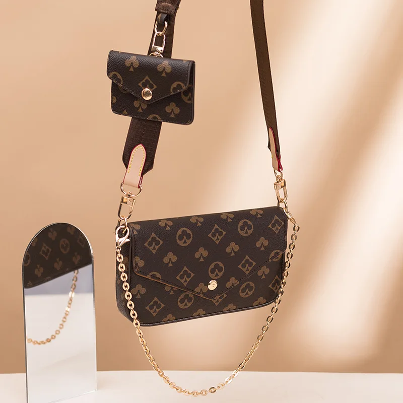 

Новинка 2021, женская сумка, роскошная Модная брендовая дизайнерская модная повседневная сумка-мессенджер через плечо с цепочкой