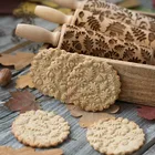 Рождество тиснения Скалка выпечки печенья лапша печенье, фондан, пирог тесто гравировкой ролик олень; Снежинка ролик