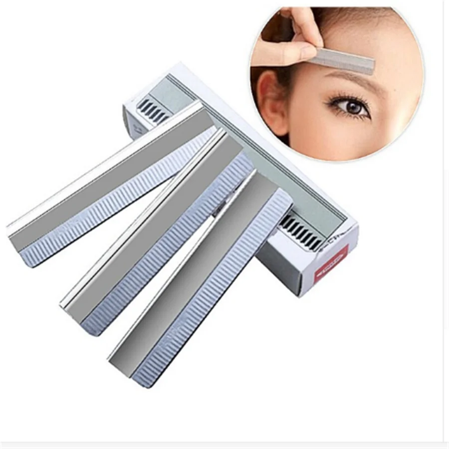 

Shaver sharp Makeup Eye steel artist Womens Bikini used Shaper Trimmer platinum Brow Eyebrow stainless blades Make Up Tools