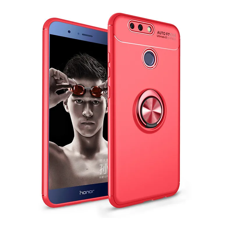 Чехол для huawei Honor 8 Pro, чехол для Honor 8 Pro, чехол для телефона с магнитным кольцом на палец, задняя крышка для huawei Honor V9