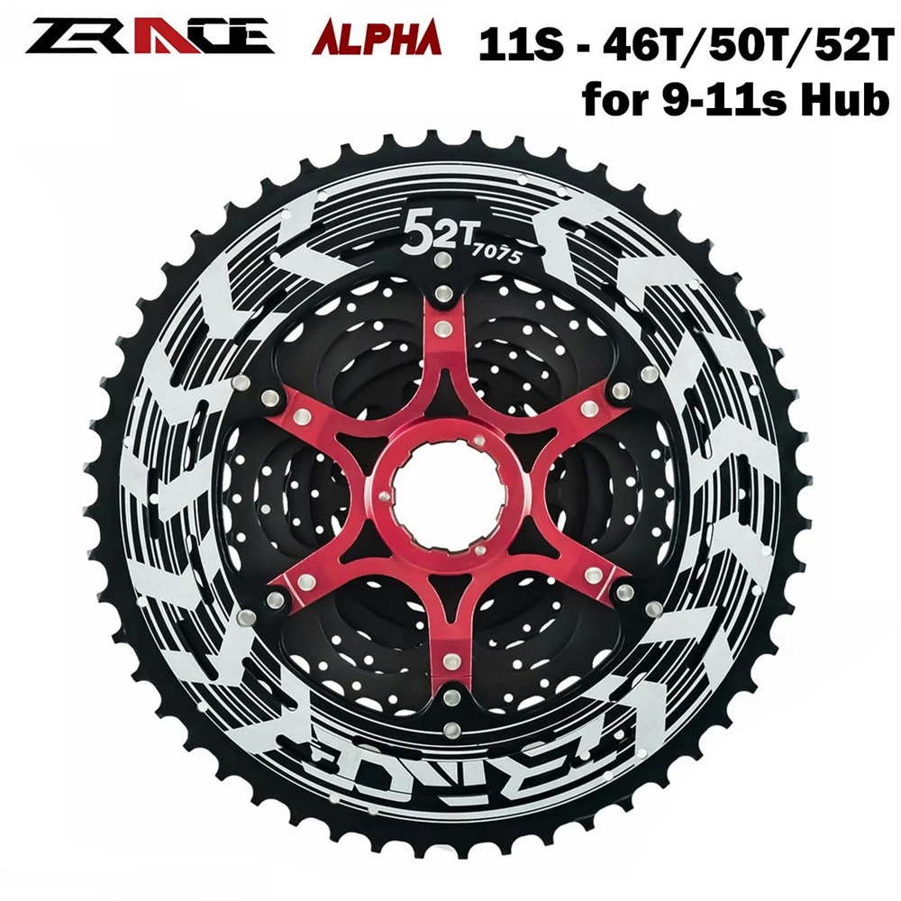 Zracing Alpha 11s легкая кассета 11 скоростей MTB велосипед Freewheel 11-46 T/50 T/52 T, Hardnedd AL7075 совместимый для SHIMANO