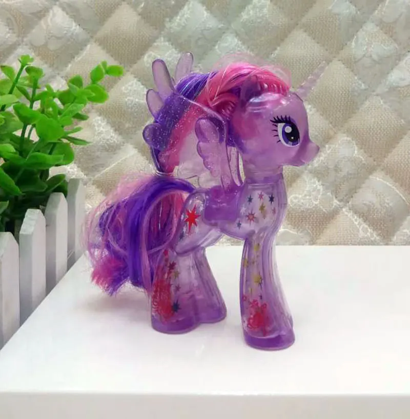 My Little Pony, Хрустальная принцесса, блестящий пони, Сумеречная искорка, Принцесса Селестия, фигурка для девочек, игровой домик, Подарочная игрушка