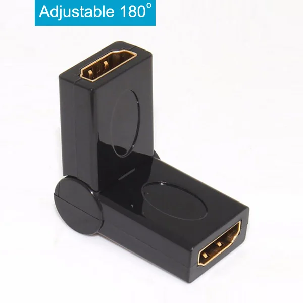 Adjust 180 Degree HDMI адаптер «Мама-мама» переходник Удлинитель HDMI адаптер 4K Разъем конвертер для HDTV 1080P - Цвет: Adjust 180 Degree