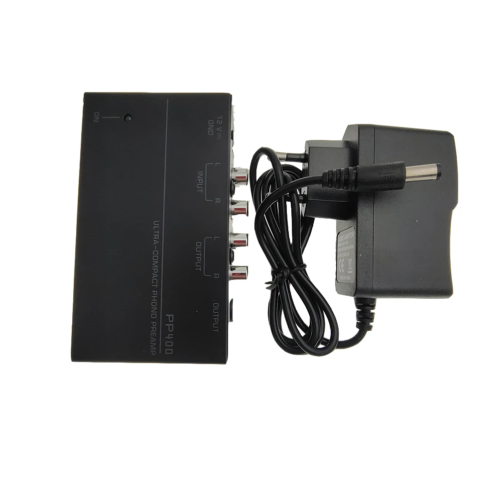 

Ultra-Compact Phono Preamp Preamplifier With RCA 1/4Inch TRS Interfaces Preamplificador Phono Preamp PP400