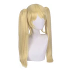 50 см аниме Danganronpa: Trigger Happy Havoc Косплей Saionji Hiyoko парик ролевые игры парики Хэллоуин косплей светло-золотые волосы
