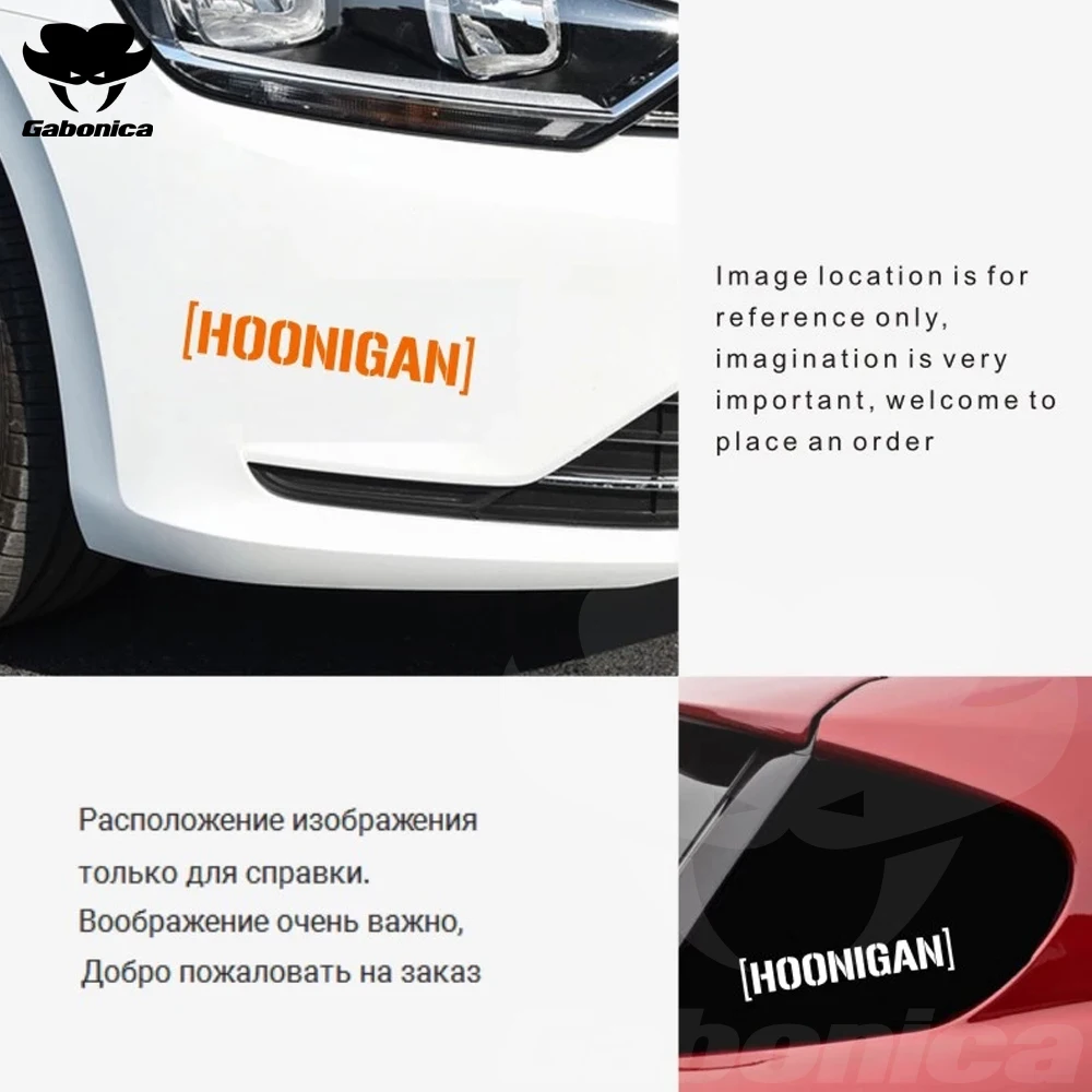 Car Stickers HOONIGAN Funny Motorcycles Reflective Decoration Custom Sticker Auto Body Decal Tuning Accessories | Автомобили и
