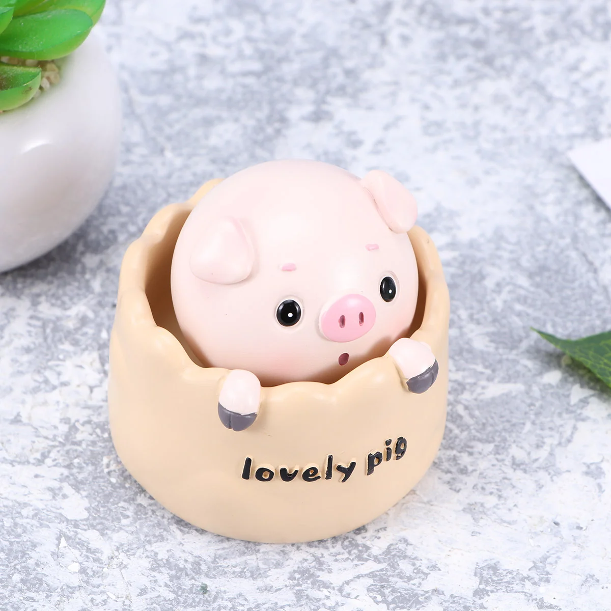 Spring Creative Car Ornament Shaking Head Interior Decor Swing Piggy Kids Funny Gift for Home Ornaments | Дом и сад