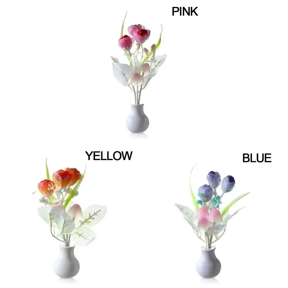 Ночник-гриб светодиодный автоматический Ангел Прекрасный Красочный сиреневый