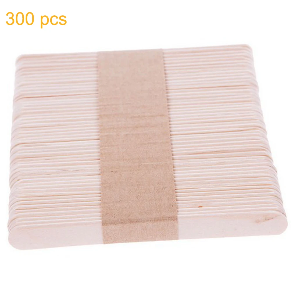 

100Pcs/Set Popsicle Sticks Natural Wooden Pop Popsicle Sticks Natural Wood Craft Ice Cream 3.6in Sticks Popsicl Accesorios Tools