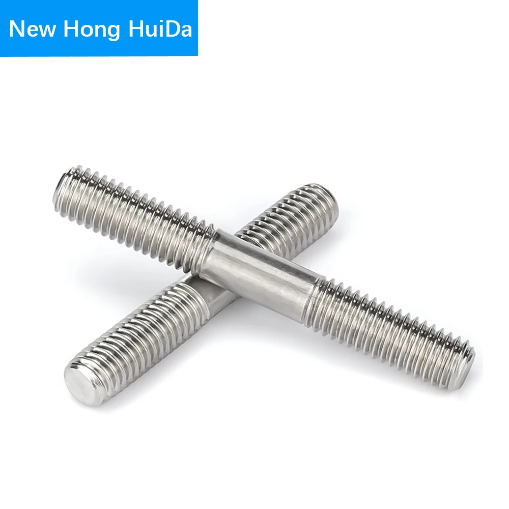 

M18 M20 M22 M24 M27 M30 M33 M36 M39 Stud Stod Bolt Screw Double Thread Rod Tooth STick Dual Head Threaded Bar304 Stainless Steel