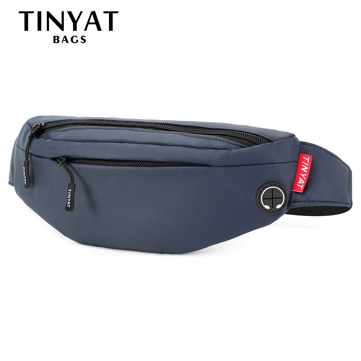 

TINYAT Winter Women Waist Bag pack Purse PU Casual Large Phone Belt Bag Pouch Men Canvas Travel Phone Bag Fanny Banana Bag Mon