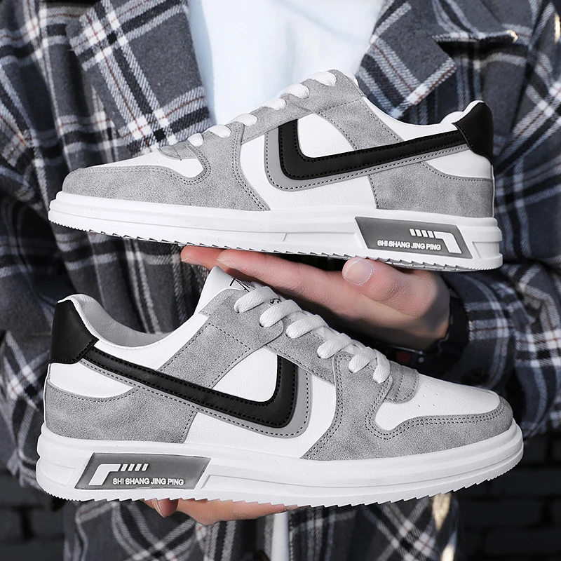 Кроссовки мужские на платформе Вулканизированная нескользящая подошва холщовые