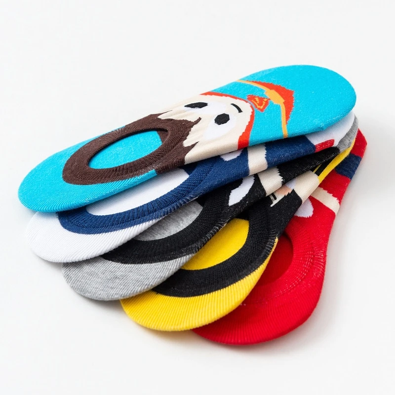 5 пар носков мужская рубашка с супергероями милые носки до щиколотки невидимые