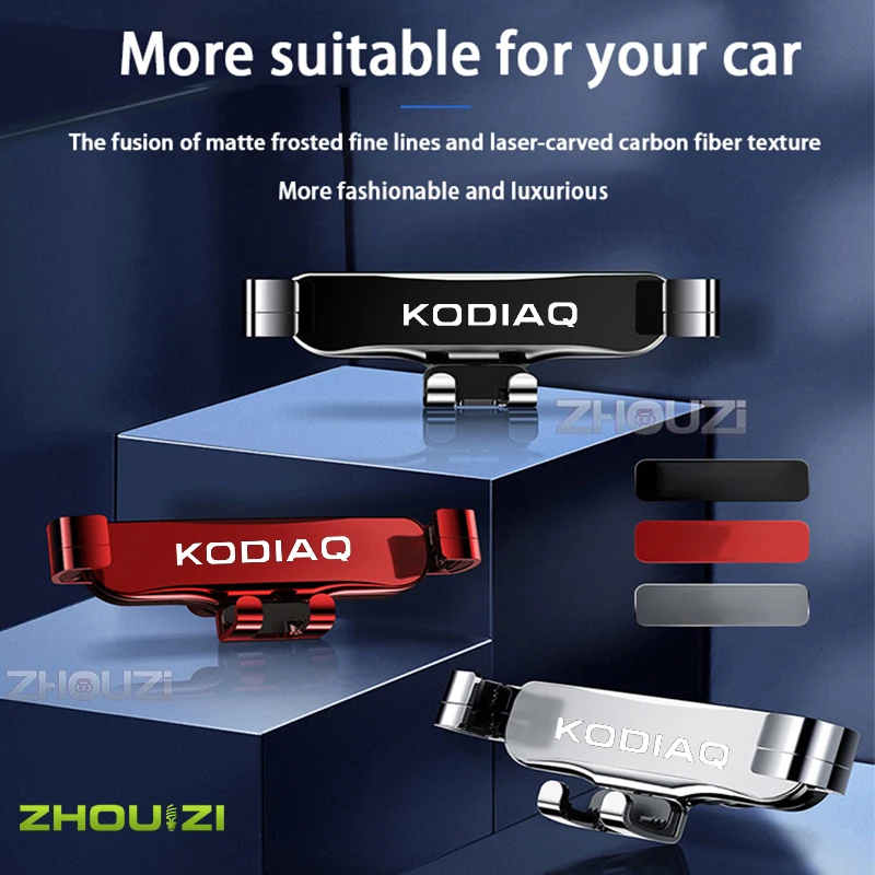 car mobile phone holder air vent mounts gps stand gravity navigation bracket for skoda kodiaq gt 2017 2018 2019 2020 accessories free global shipping