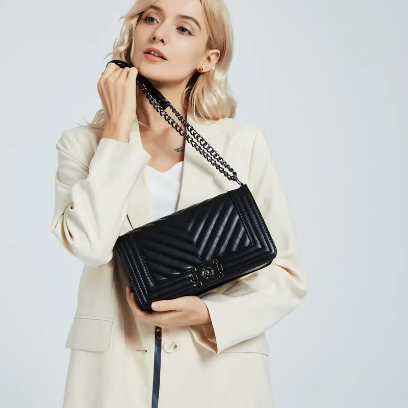 Дизайнерские Роскошные сумочки Брендовые женские модные сумки на цепочке через