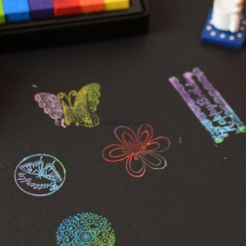 Разноцветные радужные чернила на масляной основе для фотоальбома DIY Craft |
