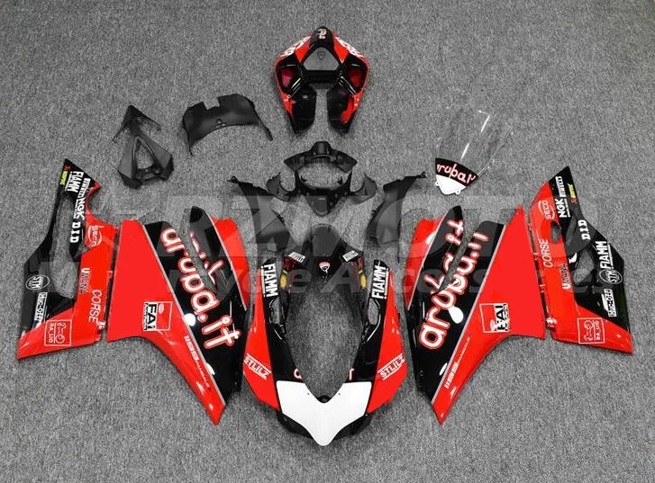 

Injection Mold New ABS Whole Fairings Kits For Ducati 899 1199 Panigale 2012 2013 2014 12 13 14 Bodywork set Red black cool