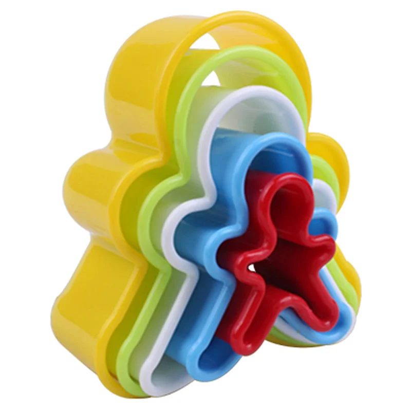 5 шт. красочные формы для печенья набор пластиковых штамп форма вырезания