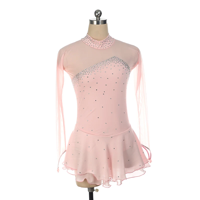 Nasinaya Figure Skating Dress Customized Competition Ice Skirt for Girl Women Kids Gymnastics Performance Purplish Blue | Спорт и