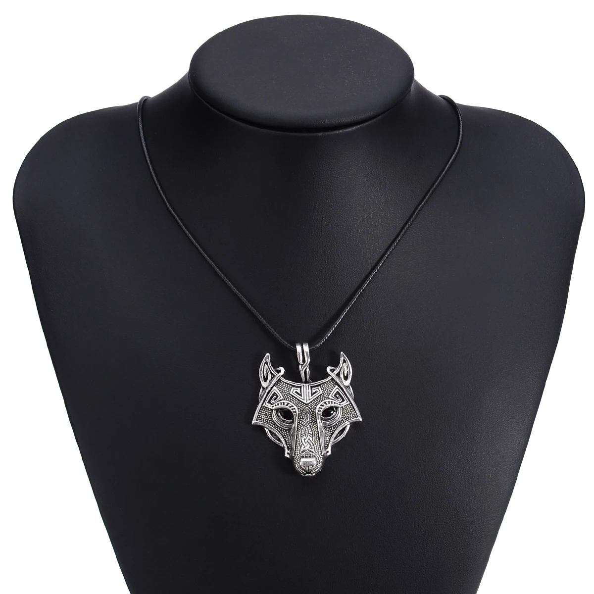Ожерелье с подвеской в виде головы животного винтажное ожерелье волка для