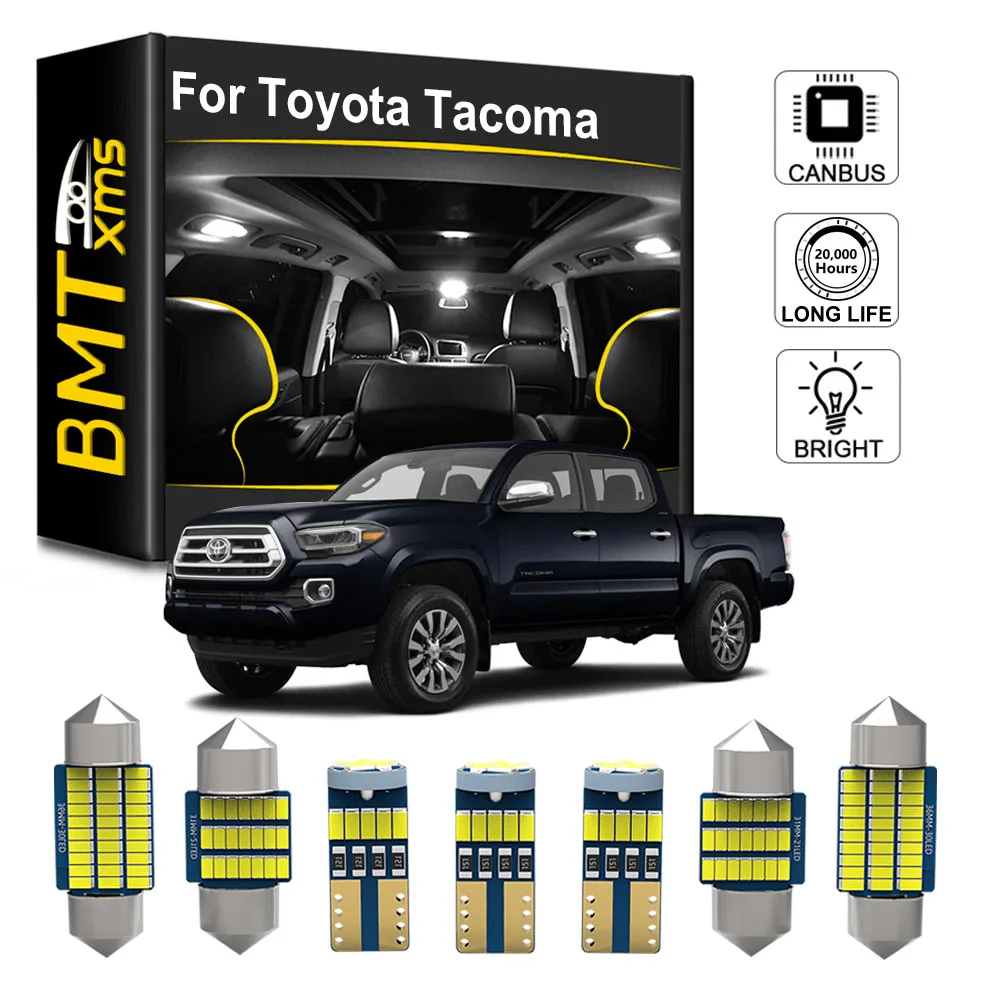 

BMTxms For Toyota Tacoma 1995-2020 Canbus Auto LED Interior Map Dome Light License Plate Lamp Kit Car Accessories