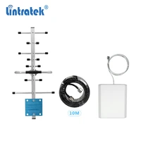 lintratek antenna set for signal booster 12dbi outdoor antenna 8db indoor antenna 10m cable works for 2g 3g 4g signal repeater