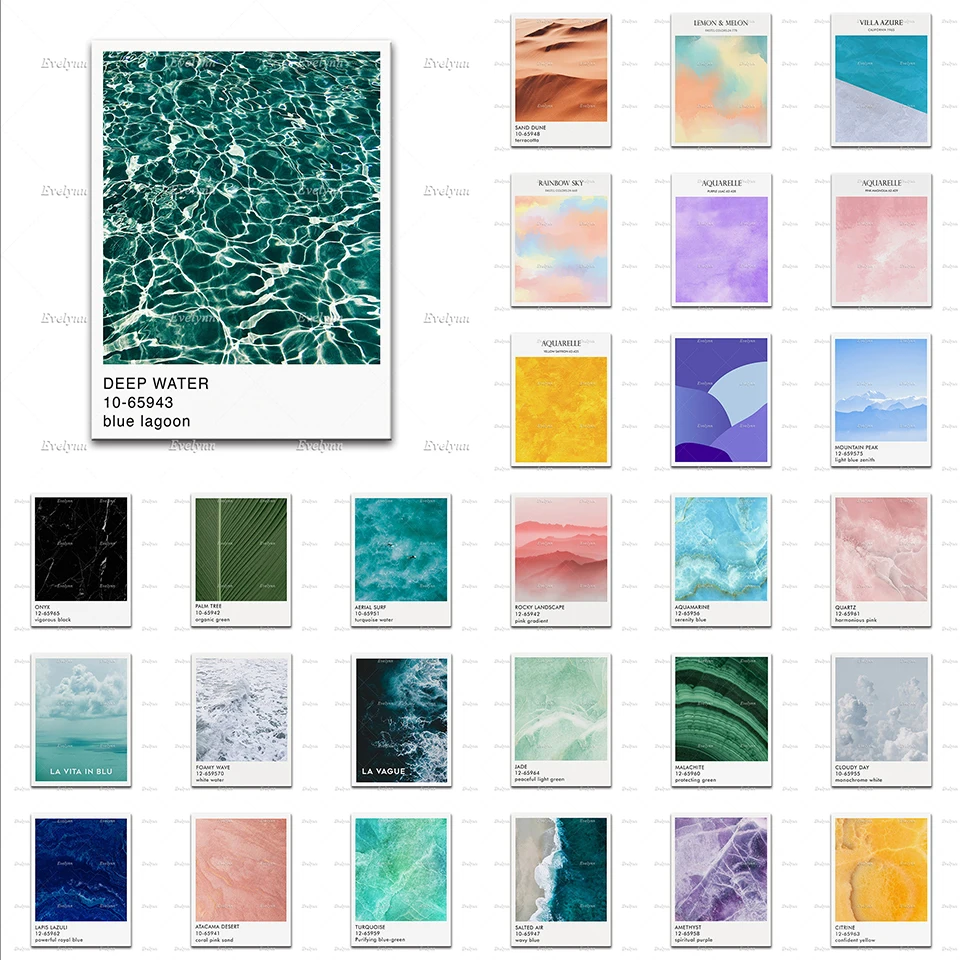 Плакат с градиентом пастельных цветов | Пантон искусство Современное Текстура