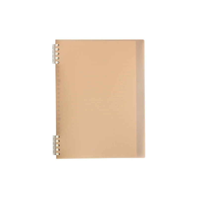 

Simple Retro Style Notebook B5 10 Rings Loose-feaf Notebook Binder File Folder School Office Supplies W3JD